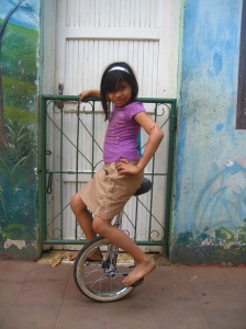 Unicycle girl